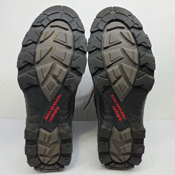 Salomon Contragrip Mens Brown Leather Gortex Waterproof Boots Size US 13 EUR 48 main image 7